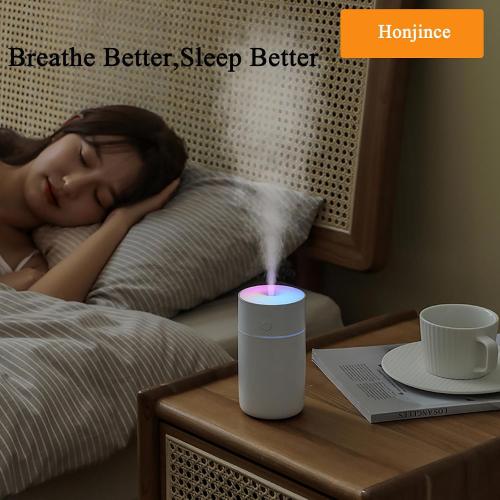BLACK Humidifier, Humidifiers for Bedroom with Colorful Atmosphere Lights,2 Mist Modes Quiet, Easy to Clean, Small Portable for Plants, Baby, Car, Travel and Office
