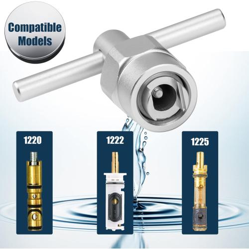 104421 Cartridge Removal Tool, Cartridge Puller Compatible with Moen 1200, 1222, & 1225 Single Handle Cartridges