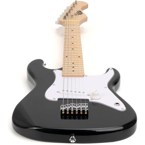 32 Inch Kids Electric Guitar Beginner Kit, Junior Size Mini Electric Guitar for Children with 5W Amplifier and Guitar bag, Unisex (Black)