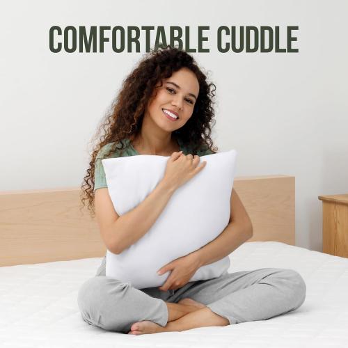 Utopia Bedding Throw Pillows (Set of 1, White) –  Down Alternative Pillows for Bed, Sofa, and Couch - Fluffy Decorative Stuffer Pillow for Indoors & Outdoors