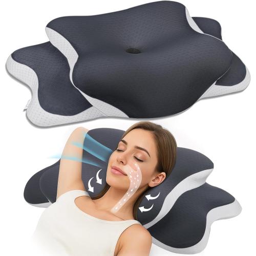 Cervical Pillow for Side Sleepers,Memory Foam Pillows for Neck and Shoulder Pain,Deep Sleep Pillows for Back Pain Sleeper, Dreamers Relief,Slumber,Stomach,Snoring Pillow (Almohadas Ortopédicas)