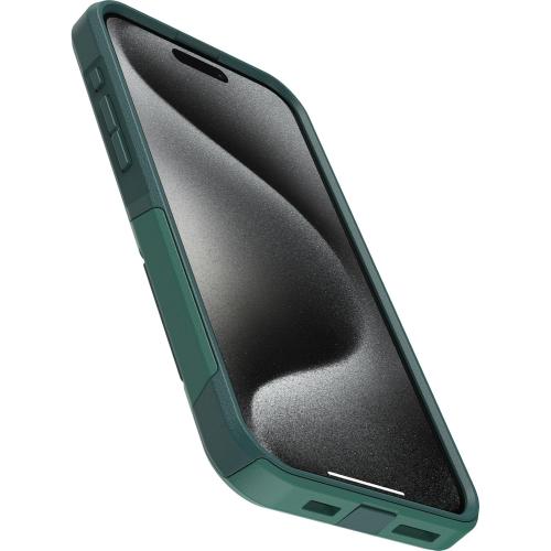 OtterBox iPhone 15 Pro MAX (Only) Commuter Series Case - GET Your Greens (Green), Slim & Tough, Pocket-Friendly, with Port Protection