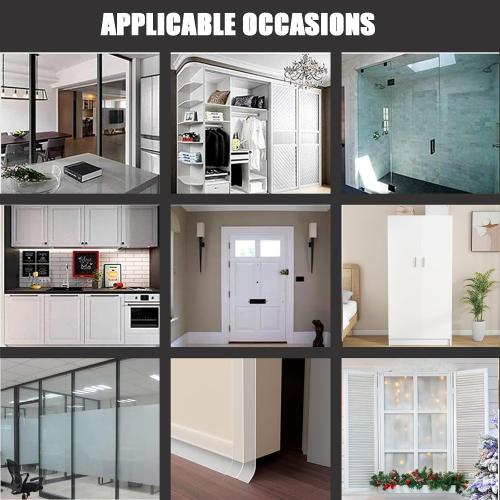 Upgrade T-Shaped Door Draft Stopper, Clear Silicone Seal Strip Weather Stripping for Side of Door Frame ((1.37 Wide X 20 Ft Elder))