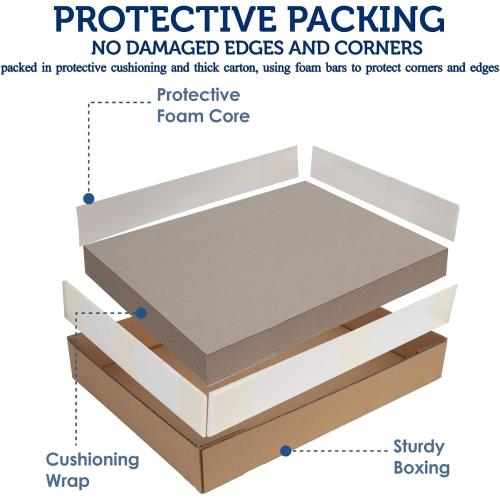 Heavy-Duty Chipboard Sheets 16 x 20 in - 80 PT (2mm) Thick - 20 Large Sheets of Chip Board for Binding Covers, Book Boards, Backing and Crafts - Sturdy Alternative to Thin Cardboard Sheets