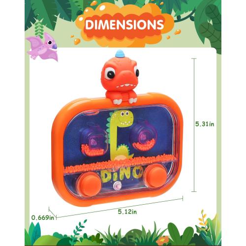 Handheld Water Game with Light – Water Ball Target Toy for Kids Ages 3 , Retro Fidget Toy, Screen-Free Car Travel Game, Road Trip Toy, Airplane Entertainment, Portable Autism-Friendly Gift