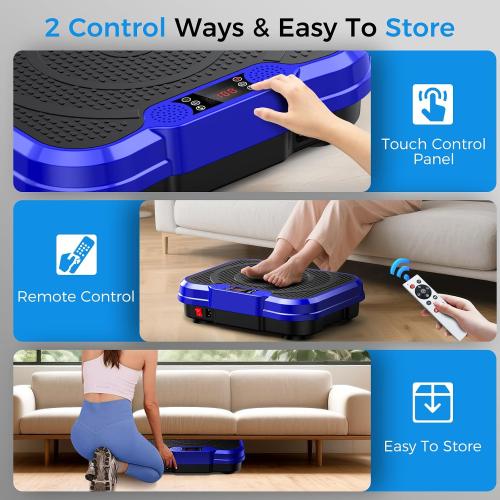 AoraPulse Vibration Plate Exercise Machine, Vibration Plate for Lymphatic Drainage Weight Loss, 400 Lbs Capacity Full Body Workout Vibrate Fitness Platform for Home Women Men