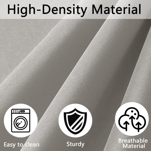 14Pieces Patio Cushion Covers Replacement Outdoor Couch Cushions Covers Splashproof Sofa Slipcovers Set with Zippers,Patio Furniture Protector Cover Only(Light Gray,25.6×25.6×3.94inches)