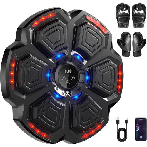 2026 Professional - Grade Music Boxing Machine: 9 Intelligent Training Modes, Ultra - Stable Bluetooth Connectivity, and Two Ergonomic Fist Gloves for an Immersive Fitness Experience