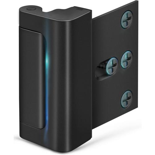 Home Security Door Reinforcement Lock - Child Proof High Security Door Lock Front Door Locks for Kids Safety Withstand 800 lbs Top Door Latch Lock Flip Door Guardian for Inward Swinging Inside Door