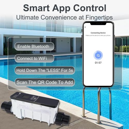 IC15 Salt Cell Replacement Fit for Pentair Intellichlor IC15 | Replaces 520888 | 15K Gallon Saltwater Chlorine Generator System for Inground Pools | Easy Install & Durable Design