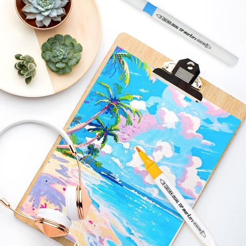 Alcohol Markers, 120 Colors Alcohol Markers Set for Adults and Artists in Coloring, Painting