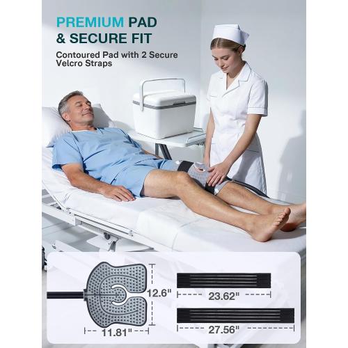 ALLJOY Cold Therapy Machine with 3 Programmable Timer 5-95min | 5 Adjustable Flow & <15db Ultra Quiet Knee Ice Machine for Recovery After Surgery, 8.5QT Portable Cryo Pain Relief System