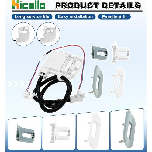 Upgrade Copatible with GE Washer with WH08X32697 WH01X24114 Lid Lock & Harness Kit - Premium Replacement for GE Washer Lid Lock Switch, Wire & Lock Replacement for Reliable Performance