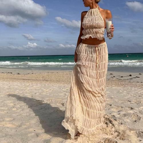 Size M...Women Y2K Skirt Set Outfits Strapless Crop Top Bodycon Midi Skirt Dress Sexy 2 Piece Knit Outfits Skirt Summer