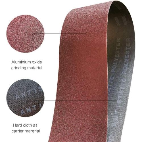 4 x 24 Inch 40 Grit Sanding Belt | Premium Aluminum