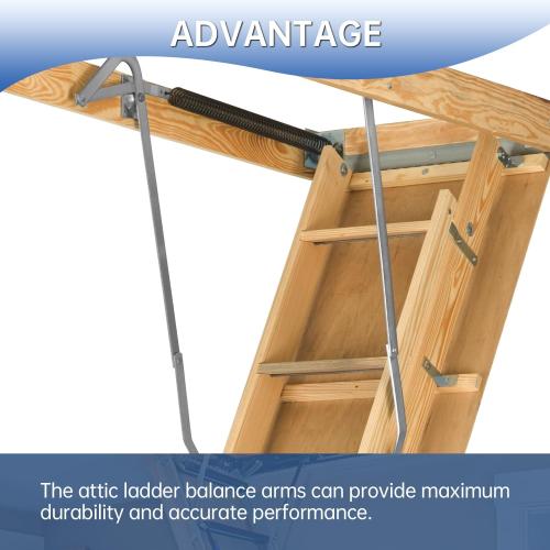 Attic Ladder Hinge Replacement Kit Left & Right,PR315500-RH & PR315500-LH Power Arm Assembly Hinges Compatible with Louisville 250lb, 300lb, 350lb Rated Series Attic Ladder,1 Pair