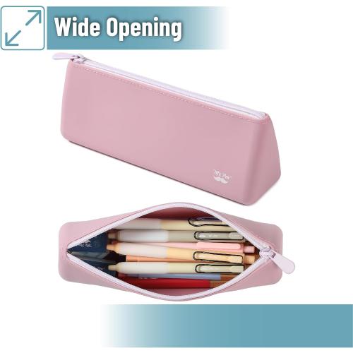 Mr. Pen- Silicone Pencil Case Pouch, Dusty Pink