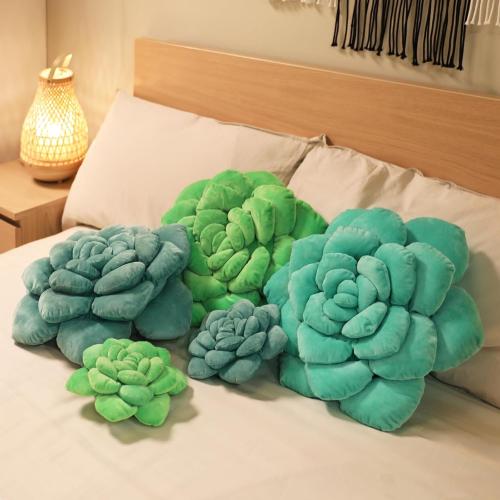 Hand-Stitched Plush Decorative Throw Pillow. Plant-Shaped Pillows and Flower Pillows, Plush Cushions for Bedroom and Home Decoration, 19.7in/50CM