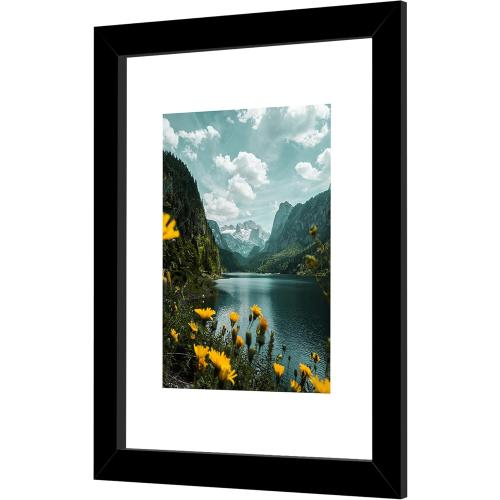 Picrit 16x20 Picture Frame 3 Pack, Black Poster Frame, Display Poster 11 x 14 with Mat or 16 x 20 without Mat for Horizontal or Vertical Wall Mounting