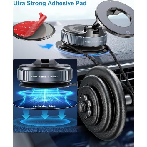 Dashboard Pad Mounting Disk for Suction Cup Phone Mount, 3Pcs 3.15 Ultra Sticky Heat-resistant Replacement Disc for Car Dashboard, Vacuum Suction Phone Holder, Dash Mount, GPS Holder Suction Mount