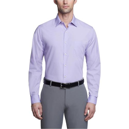 Armani Men's Dress Shirt Fitted lavender Solid size large
