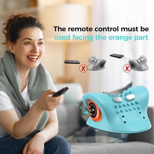 Smedz Neck Massager 2026 New Upgrade 3 in 1 Portable Massager with Heat &Comfortable Stretching–Adjustable Intensity for Neck & Shoulder Relaxation at Home, Office