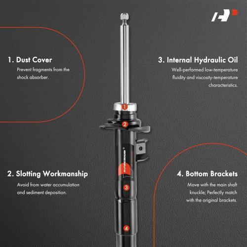 A-Premium Front Shock Absorber Strut Compatible with BMW 320i 2013-2018, 328d 2014-2015 2016-2018, 328i 2012-2016, 330i 2017-2018, 330e 2016-2018, 335i 2012-2015, 228i, 230i, 428i, 430i, 435i, 440i