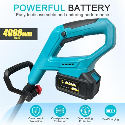 10-Inch Cordless Snow Shovel, 21V Battery Snow Blower with 2X 4.0Ah Batteries & Charger, 6-Inch Depth,20FT Throw Distance Electric Snow Blower for Deck, Patio, Sidewalk, Driveway