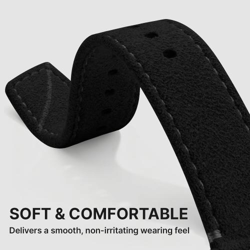 Bandletic Suede Leather Compatible with Apple Watch Bands for Men Women