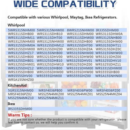 [Upgraded] W11188040 Refrigerator Fresh Food Glass Shelf (Upper) fit for Whirlpool/Maytag Refrigerators, Replaces W11135529, 4547258, AP6286990, PS12348757 (1 Pack)