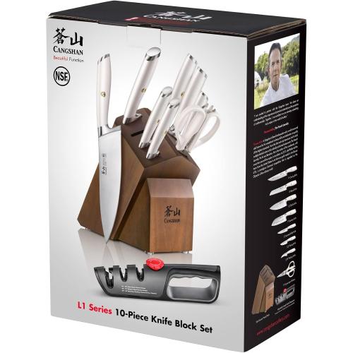 Cangshan L1 Series 12 Piece Knife Block Set, Forged German Steel, 1027532