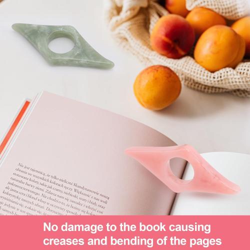 Kartterfly Thumb Page Holder 2Pack Energy Pattern Pink Green Book Markers | Finger reading aid for readers, ergonomic grip for one-hand reading, practical book accessory, fits all reading books