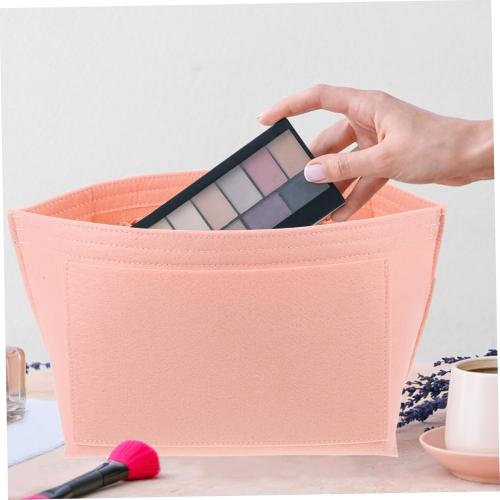 Felt Tote Bag Organizer Insert Multi Pocket Purse Organizer for Tote Bags Sturdy Felt Liner with Various Compartments for Travel Cosmetics and Daily Essentials