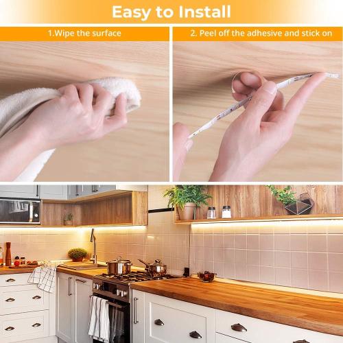 Govee Warm White LED Strip Lights, Bright 300 LEDs, 3000K Dimmable Light Strip 16.4ft with Control Box, LED Lights for Bedroom, Kitchen Cabinets, Living Room, ETL Listed Adapter Included | Bright 300 LEDs, LED Lights for Bedroom, Kitchen Cabinets, Living Room, ETL Listed Adapter Included
