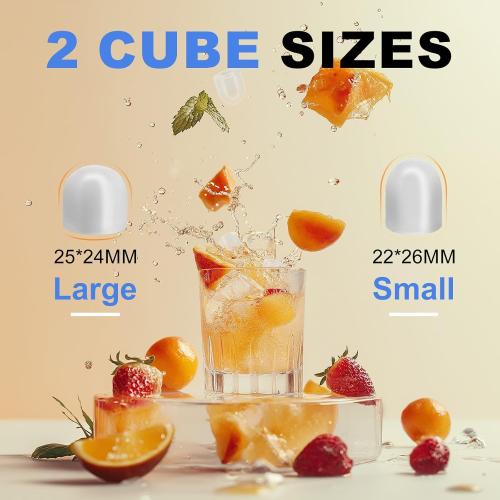 NEWBULIG Ice Makers Countertop with Handle, Portable Ice Machine | 9 Bullet Cubes in 6 Mins, 26lbs in 24Hrs, Auto-Cleaning, with Basket and Scoop, for Home, Kitchen, RV, Camping, Black‼️little dirt‼️