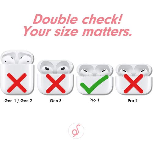 Sonix Cases for AirPods Pro (1st Gen) - Hard Cover, Protective Case for Apple AirPods Pro Gen 1 | Bleu Toile
