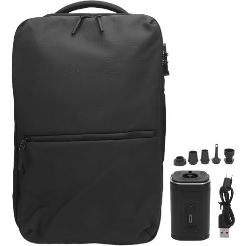 Garosa Vacuum Backpack, Oxford Cloth, Expandable Compression Backpack with USB Port, 56L Capacity for Travel and Outdoor Adventures