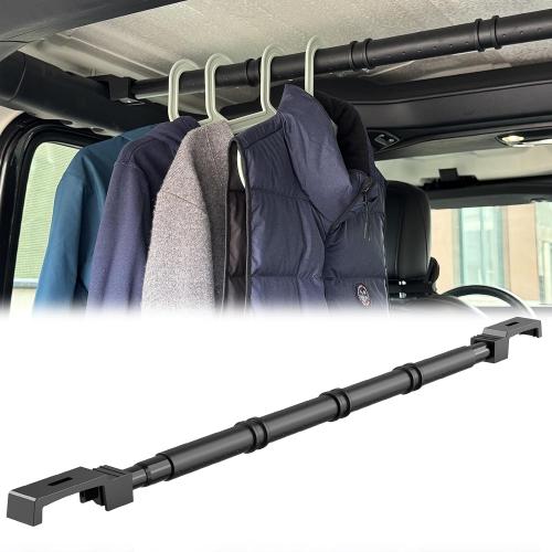 LITTLEMOLE Clothes Hanger Bar Compatible with 4-Door Wrangler JL 2018-2026