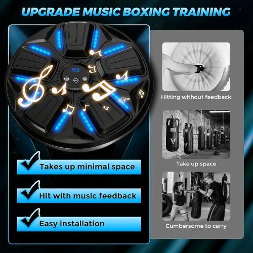 ANHAO Music Boxing Machine for Adults and Kids,Toys for Teens,smart Music Boxing Training Equipment,Music Punching Machine,Move with the Music a Great Gift for a Lively Person