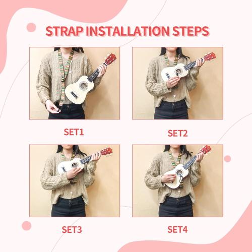 AODSK Soprano Ukulele for Beginner 21 Inch Ukelele with Gig Bag Strap Nylon String 4 Picks Holiday Gift