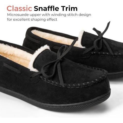 SIZE 8 HomeTop Women's Moccasins House Slippers Memory Foam Indoor Outdoor Ladies Shoe