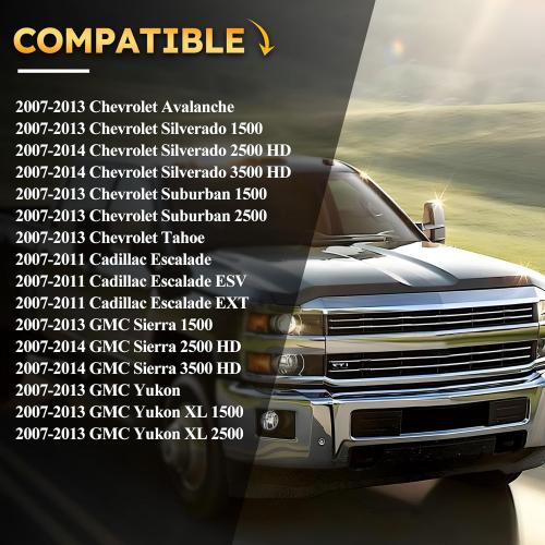 20833606 Left Driver Side Interior Door Handle Kit for 2007-2014 Chevy Silverado, Tahoe, Suburban, Avalanche/GMC Sierra, Yukon, Yukon XL/Cadillac Escalade 20871488, 80374