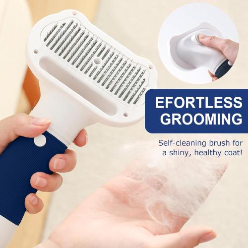3-in-1 Pet Hair Dryer & Slicker Brush for Dogs & Cats – Portable, Professional, Adjustable Temp, Overheat Protection Dog Hair Dryer