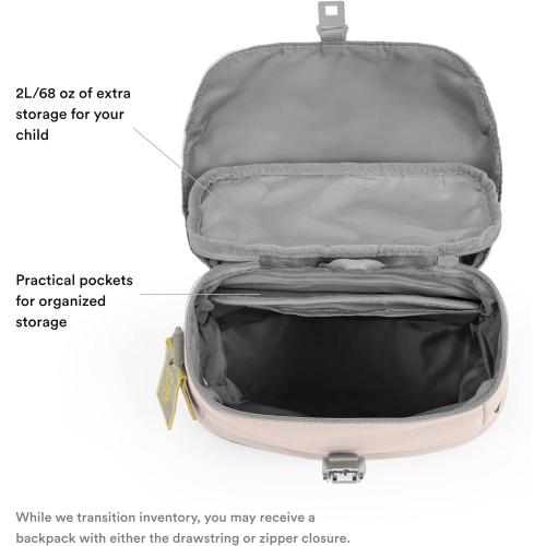Stokke JetKids BackPack, Pink Lemonade - Expandable Design for Kids 2-7 Years Old - Easy-to-Clean, Water Repellent Fabric - Includes Pull-Out Seat Pad, Name Tag & Detachable Captain Stripes