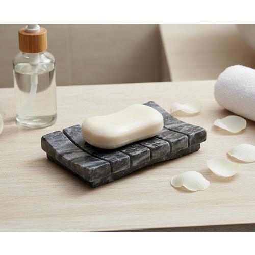 Soap Dish in Ribbed Design | Bath Accessories for Bath, Tub or Wash Basin | Luxury Bath Accents