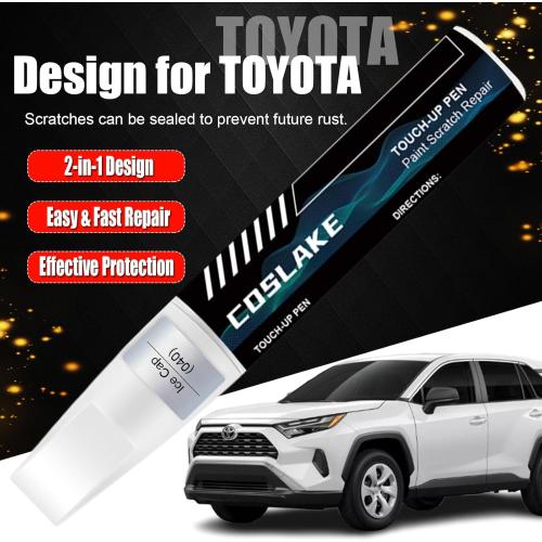 Car Touch Up Paint(Blue Crush Metallic(8W7(Include 2RC))) for Toyota, Car Paint Scratch Repair Kit, Quick & Easy Solution to Repair, 2 in 1 Scratch Remover Pen with Color-Matched