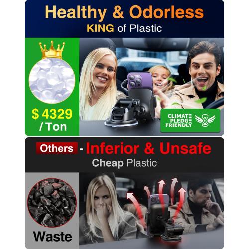 VANMASS【85 LBS Strongest Suction & Military-Grade Ultimate Car Phone Mount【Patent & Safety Certs】Cell Phone Holder Truck for Dashboard Windshield Vent for iPhone 17 Pro Max 16 15 Samsung Camera Mount