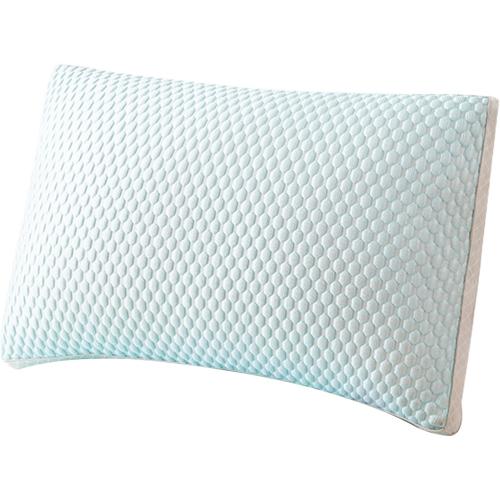 Cooling Pillow, 29x19 Inch Elastic Bed Pillows with Down Filling, Breathable Side Sleeper Pillow with Massage Particles, Washable Pillow for Stomach Sleeper, Light Blue, Bed Pillows (2)