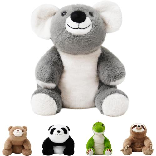Weighted Stuffed Animals, Giant Koala Stuffed Animal, Weighted Koala Plush, Toy Gifts for Kids & Adults, Gray, 4.5 lbs, 25 Inch