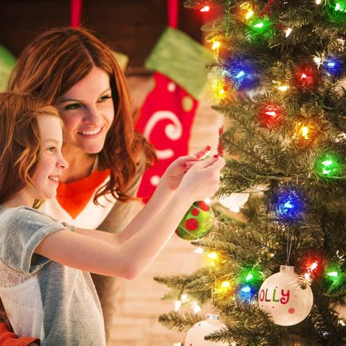 Christmas Lights 33ft 100 LED Battery String Lights with Timer Memory Function USB or Battery Powered Waterproof String Lights for Indoor Outdoor Decoration